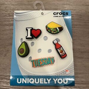 Crocs | Taco Tuesday Hot Sauce 5 Pack Jibbitz Shoe Charms NEW